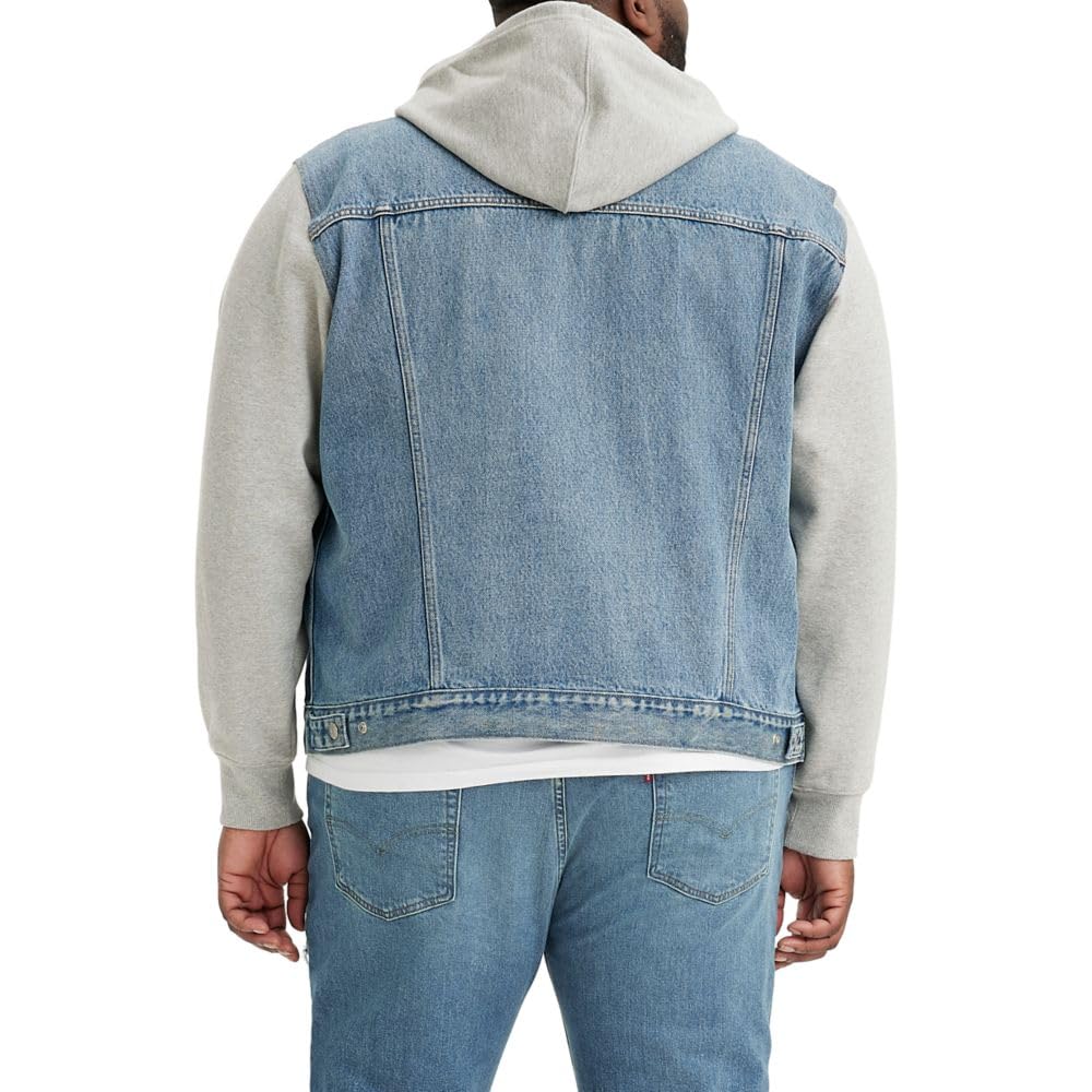 Levi's Men's Hybrid Hoodie Trucker Jacket, Candy Man, Small